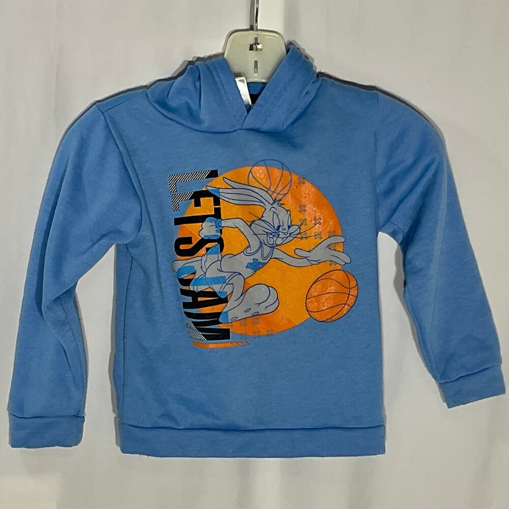 Bug Bunny 3/$14 Hoodie Space Jam Size 5/6 Kids Boys Girls